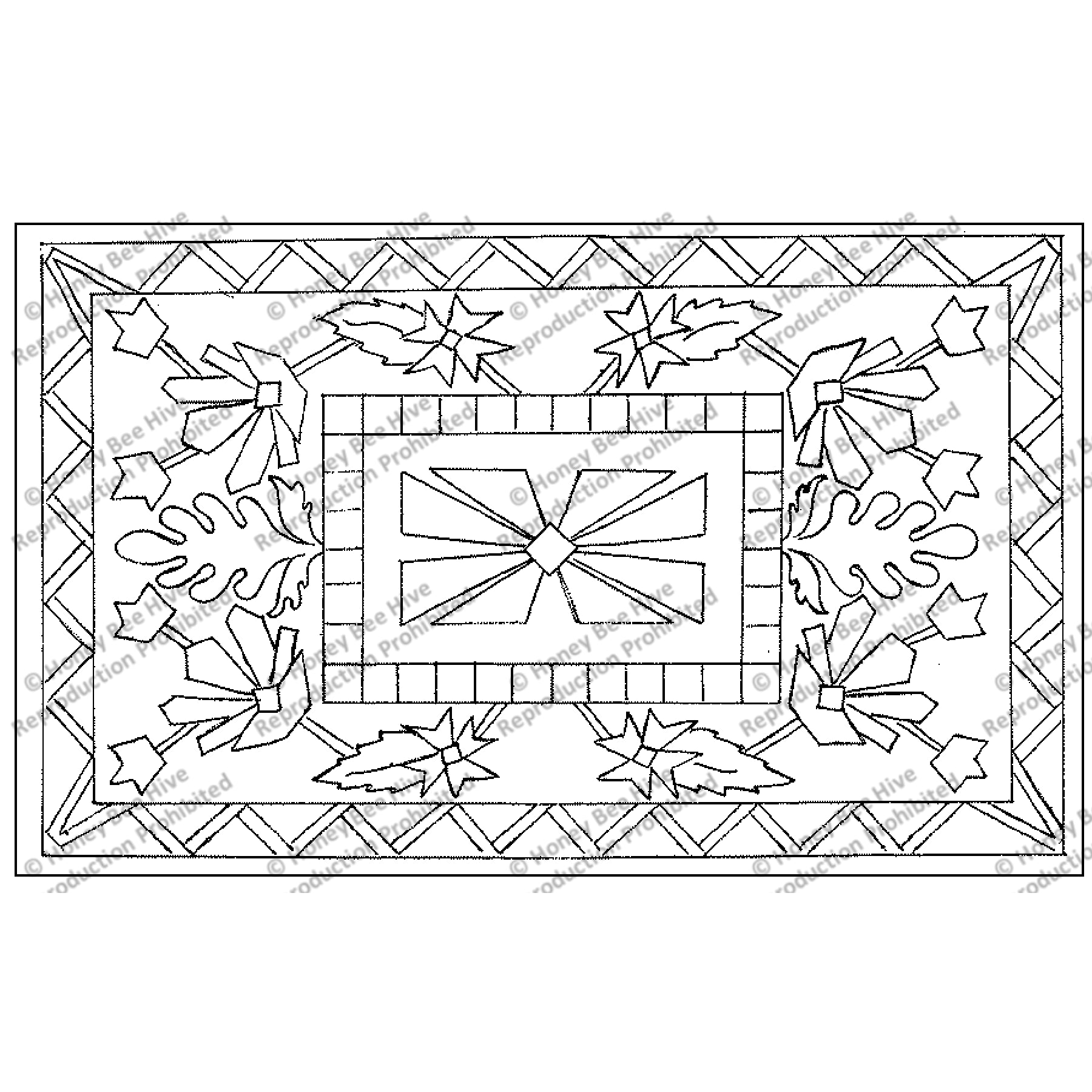 Beshir, rug hooking pattern